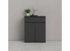 Commode|Commode|Commode Naia 80x40x101m - melamine - mat zwart