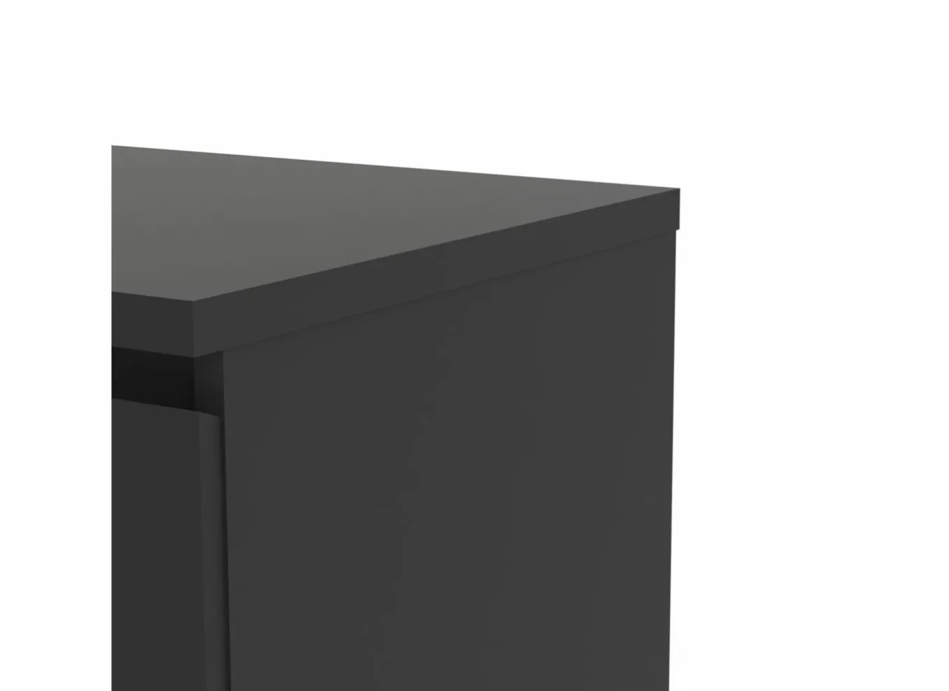 Commode|Commode|Commode Naia 80x40x101m - melamine - mat zwart