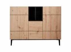 Commode Nola 120x42x90cm - melamine - artisanale eik- Commode|Commode