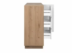 Commode Phoenix 117cm - decor - artisanale eik & wit- Commode|Commode