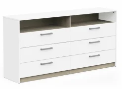 Commode Watson 163x41x103cm - decor - kronberg eik & wit- Commode|Commode