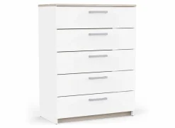 Commode|Commode|Commode Watson 80x41xH103cm - decor - kronberg eik & wit