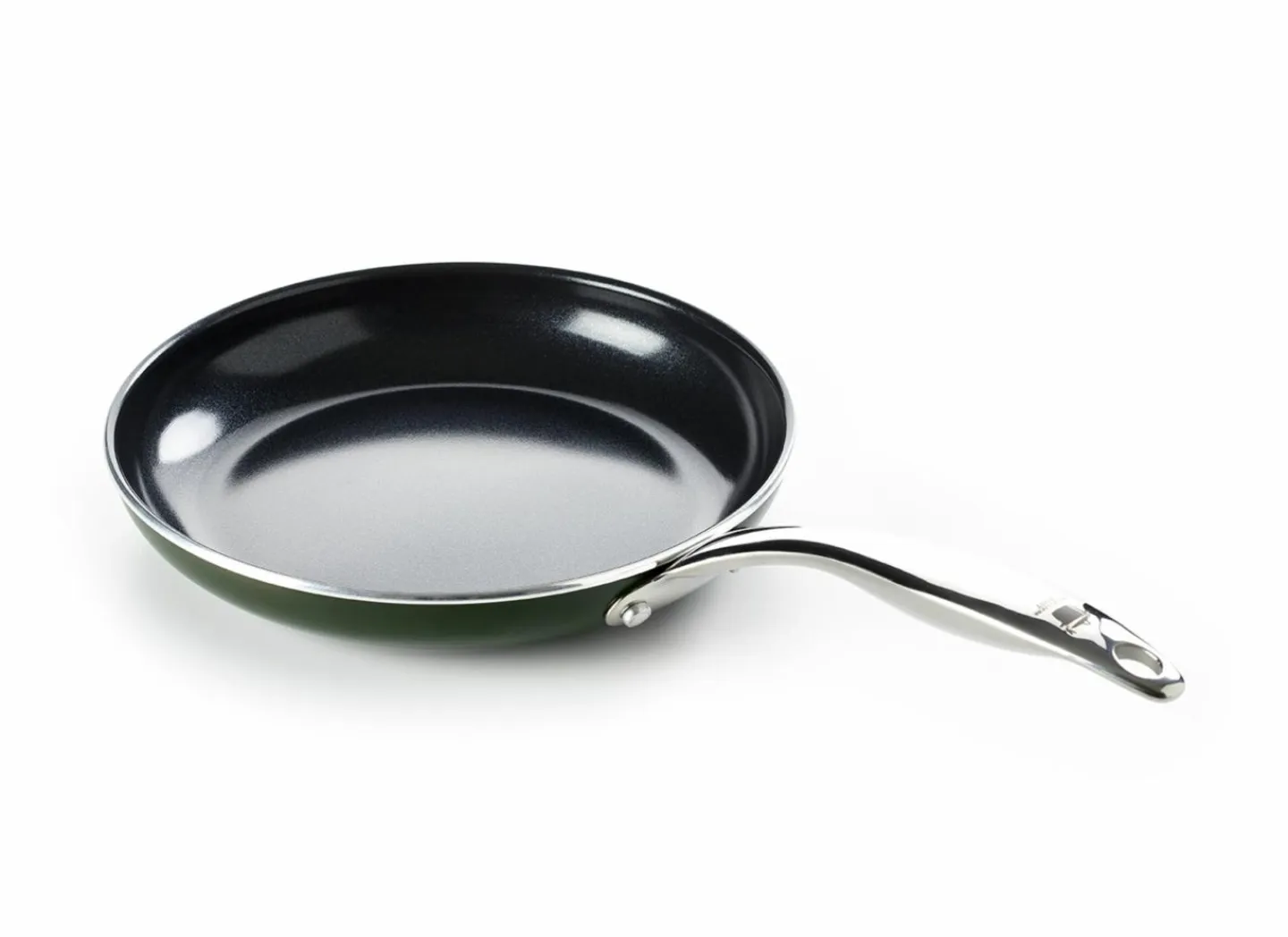 GreenPan Dagelijkse Kost braadpan Ø24cm - aluminium - olijfgroen- Braadpannen