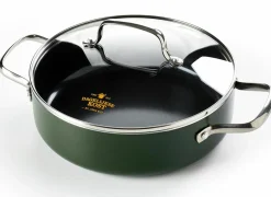 GreenPan Dagelijkse Kost stoofpan Ø24cm - aluminium - olijfgroen- Braadpannen