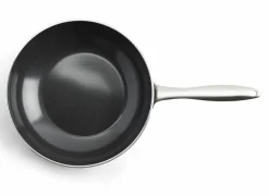 GreenPan Dagelijkse Kost wokpan Ø28cm - aluminium - olijfgroen- Wokpannen