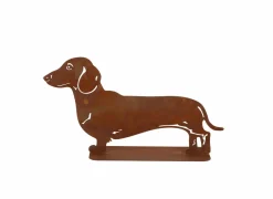 Tuindecoratie|Decoratieve Accessoires|Deco Teckel H30,6cm - staal - roest