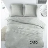 Dekbedovertrekken|Dekbedovertrek Cato 200x220cm - katoen - groen