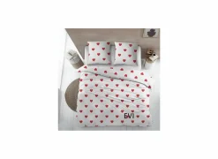 Dekbedovertrek Evi 140x200/220cm flanel- Dekbedovertrekken