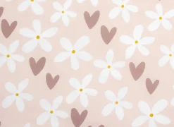 Dekbedovertrekken|Dekbedovertrek Hartmotief 140x200cm - polyester & katoen - roze