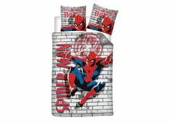 Dekbedovertrek Spiderman 140x200cm - polykatoen - meerkleurig- Dekbedovertrekken