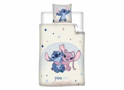 Dekbedovertrekken|Dekbedovertrek Stitch 140x200cm - polykatoen - beige