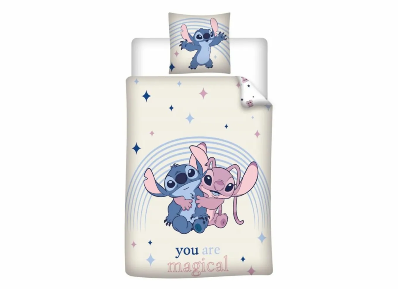 Dekbedovertrekken|Dekbedovertrek Stitch 140x200cm - polykatoen - beige