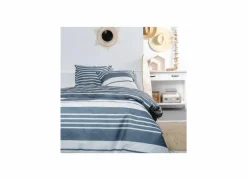 Dekbedovertrekken|Dekbedovertrek Sunshine 240x220cm - katoen - blauw & wit