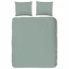 Dekbedovertrekken|Dekbedovertrek Uni 200x220cm - flanel - groen