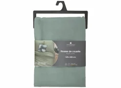 Dekbedovertrekken|Dekbedovertrek 140x220cm - katoen - celadon excl. kussenslopen