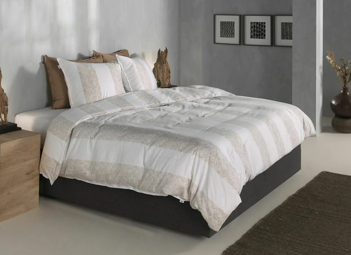 Dekbedovertrekken|Dekbedovertrek 200x220cm - katoensatijn - forest