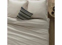 Dekbedovertrekken|Dekbedovertrek 140x220cm - katoen - beige lin excl. kussenslopen