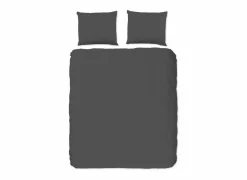 Dekbedovertrekken|Dekbedovertrek 200x220cm - katoen - antraciet
