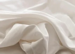 Dekbedovertrek 240x220cm - katoen - satijn wit- Dekbedovertrekken