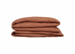 Dekbedovertrekken|Dekbedovertrek 140x220cm - katoen - terracotta excl. kussenslopen