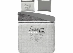 Dekbedovertrek 240x220cm - microvezel - suite grijs- Dekbedovertrekken