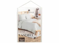 Dekbedovertrekken|Dekbedovertrek 260x240cm - percale katoen - beige