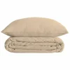 Dekbedovertrekken|Dekbedovertrek 240x220cm - percale katoen - beige