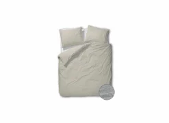 Dekbedovertrek 260x220/240cm - tetra katoen - greige- Dekbedovertrekken