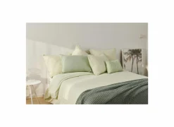 Dekbedovertrek 240x200/220cm - tetra katoen - lichtgroen- Dekbedovertrekken