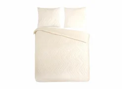 Dekbedovertrek Zig Zag 240x220cm - katoen - gebroken wit- Dekbedovertrekken