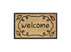 Deurmat Bombay Welcome 45x75cm - kokos - naturel- Deurmatten|Deurmatten