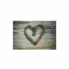 Deurmatten|Deurmatten|Deurmat Heart Twigs 50x75cm - polyestervezel  - beige