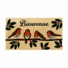 Deurmat Roodborstjes 70x40cm - kokos & PVC - multicolor- Deurmatten|Deurmatten