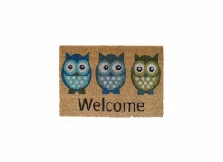 Deurmat Uiltjes 40x60cm - kokos - multicolor- Deurmatten|Deurmatten