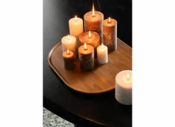 Schalen|Dienblad 29x30cm - rubberhout - bruin