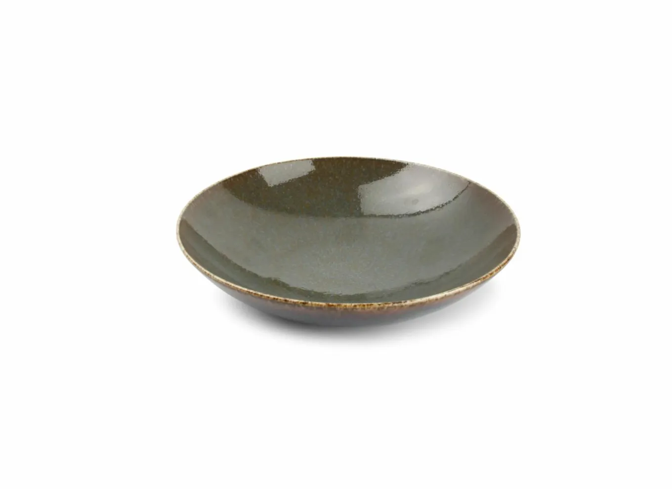 Salt & Pepper Diepe Borden|Diep bord Cirro Ø21cm - porselein - groen