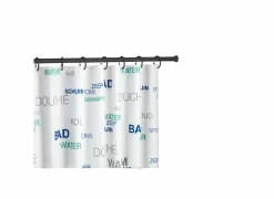 Douchestang 110/185cm zwart- Douchegordijn & -Stang