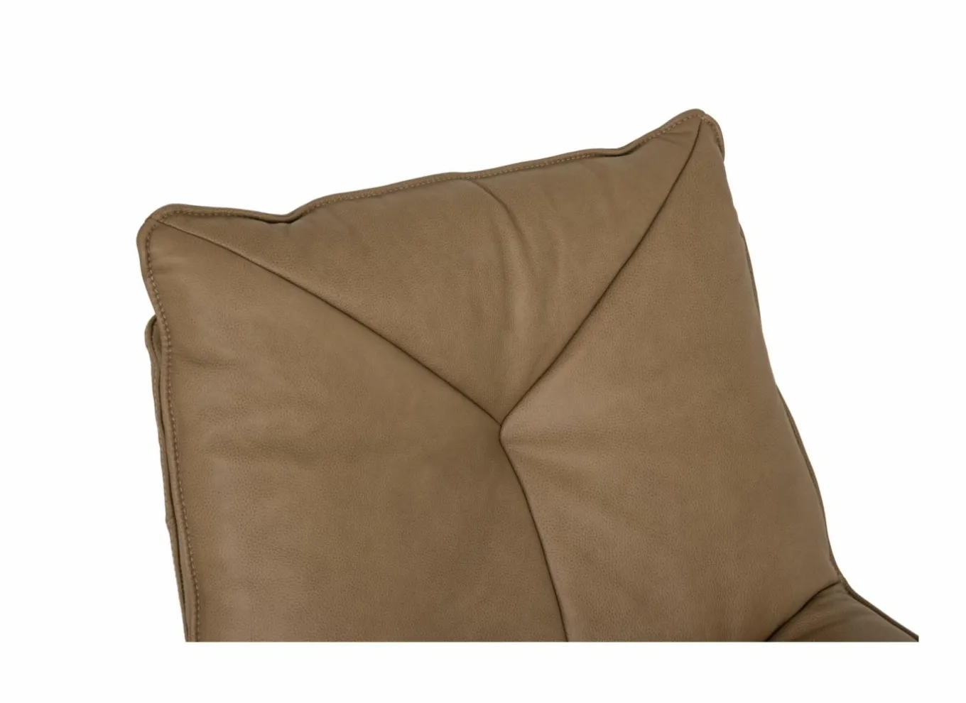 Fauteuils|Draaifauteuil A8036 75x90x87cm - leder - cognac