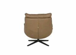 Fauteuils|Draaifauteuil A8036 75x90x87cm - leder - cognac