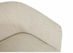 Fauteuils|Draaifauteuil Alken 87x87x77cm - bouclé - beige