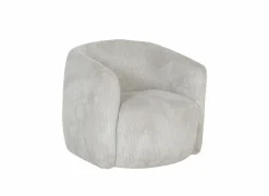 Fauteuils|Draaifauteuil Alken 87x87x77cm - ribfluweel - beige