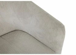 Fauteuils|Draaifauteuil Alken 87x87x77cm - ribfluweel - beige