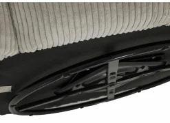 Fauteuils|Draaifauteuil Alken 87x87x77cm - ribfluweel - beige