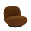 Fauteuils|Draaifauteuil Criollo 91x95x71cm - bouclé - roestbruin
