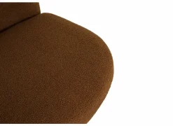 Fauteuils|Draaifauteuil Criollo 91x95x71cm - bouclé - roestbruin