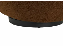 Fauteuils|Draaifauteuil Criollo 91x95x71cm - bouclé - roestbruin