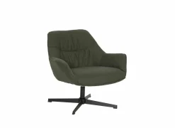 Fauteuils|Draaifauteuil Grupetto 80,5x83x77cm - stof - groen