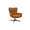 Draaifauteuil Hopi 80x83x88cm - stof - oranje- Fauteuils