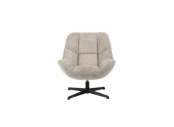 Draaifauteuil Iota 76x81x84cm - chenille - beige- Fauteuils