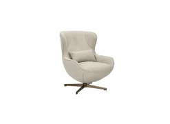 Draaifauteuil Moana 76x87,5x90cm - polyestervezel - beige- Fauteuils